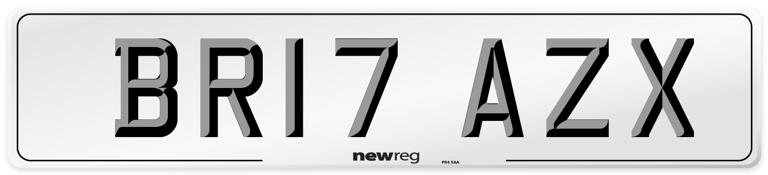 BR17 AZX Number Plate from New Reg
